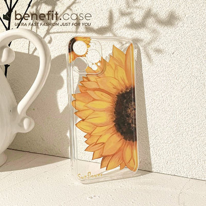 Sunflower Transparent Phone Case