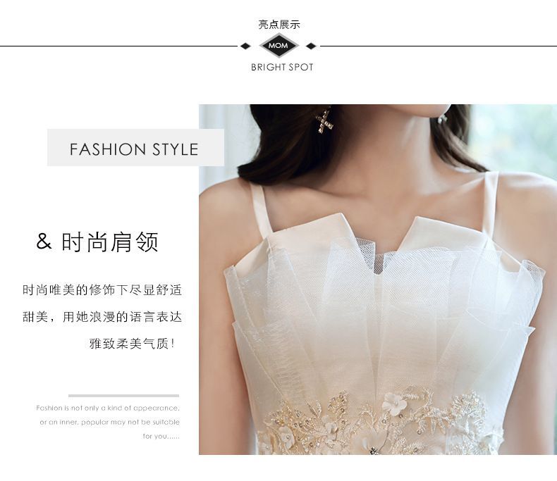 Mesh (Various Designs) A-Line Evening Gown Spaghetti-Strap