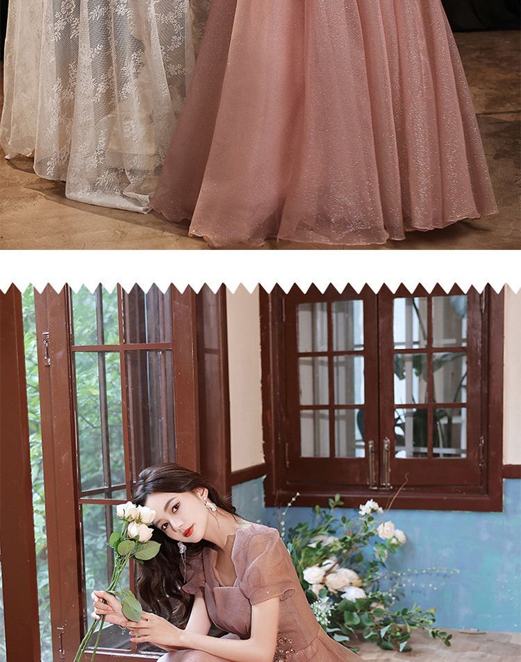 Panel Evening Gown A-Line Sheer