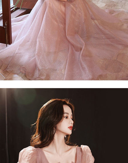 Panel Evening Gown A-Line Sheer