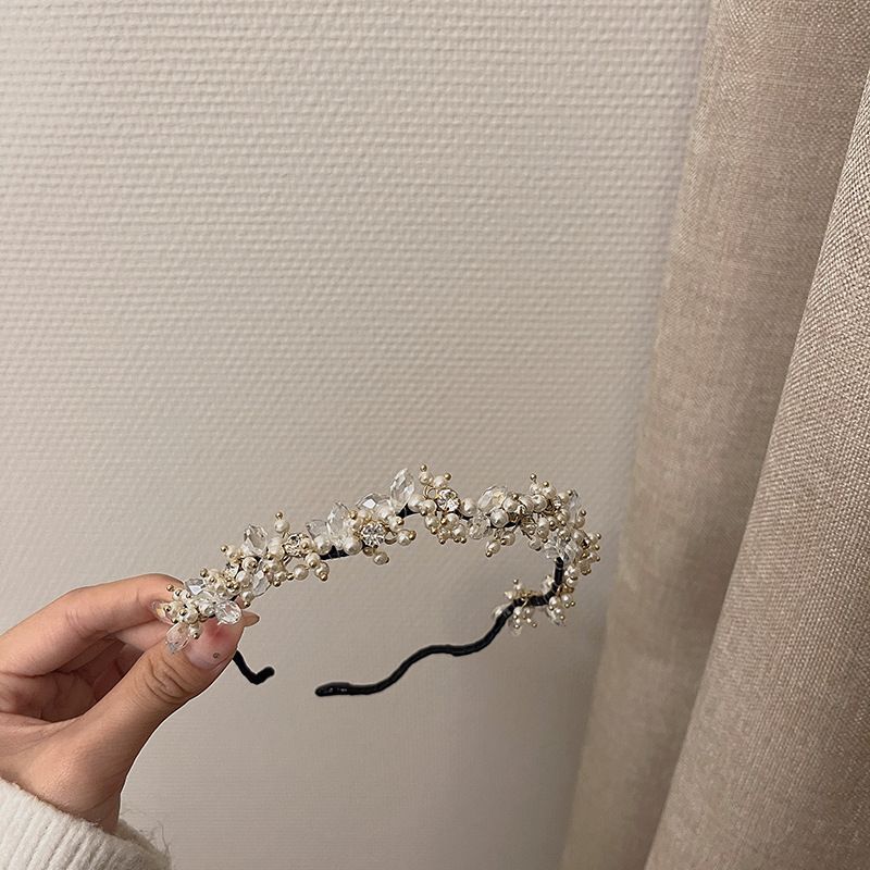 Crystal Faux Pearl Headband