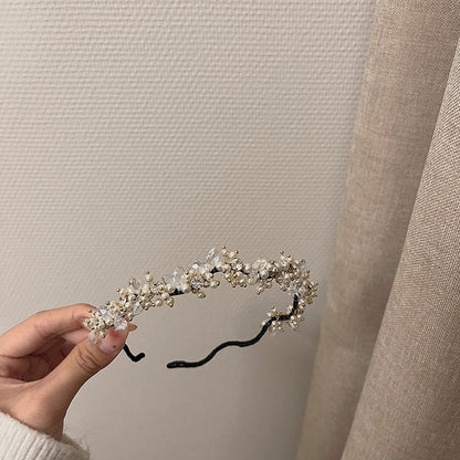 Crystal Faux Pearl Headband