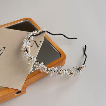 Crystal Faux Pearl Headband