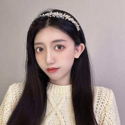 Crystal Faux Pearl Headband