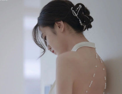 Wedding A-Line Halter Gown Backless