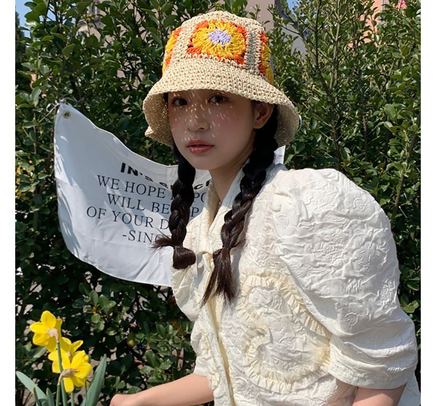 Woven Bucket Hat