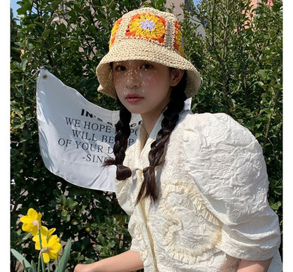 Woven Bucket Hat