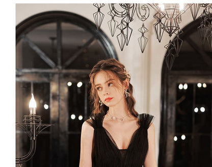 Evening Mesh Gown Sleeveless