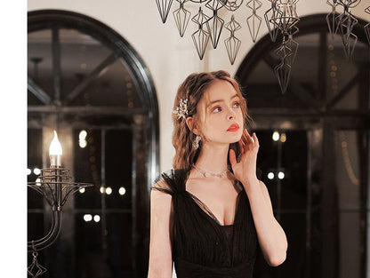 Evening Mesh Gown Sleeveless