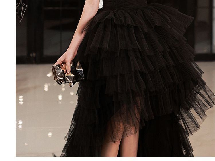 Evening Mesh Gown Sleeveless