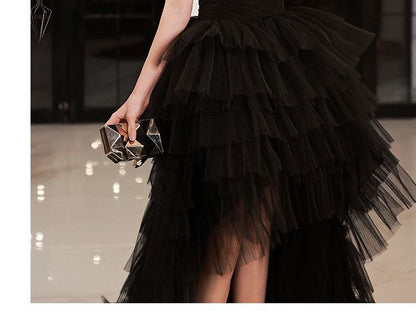 Evening Mesh Gown Sleeveless