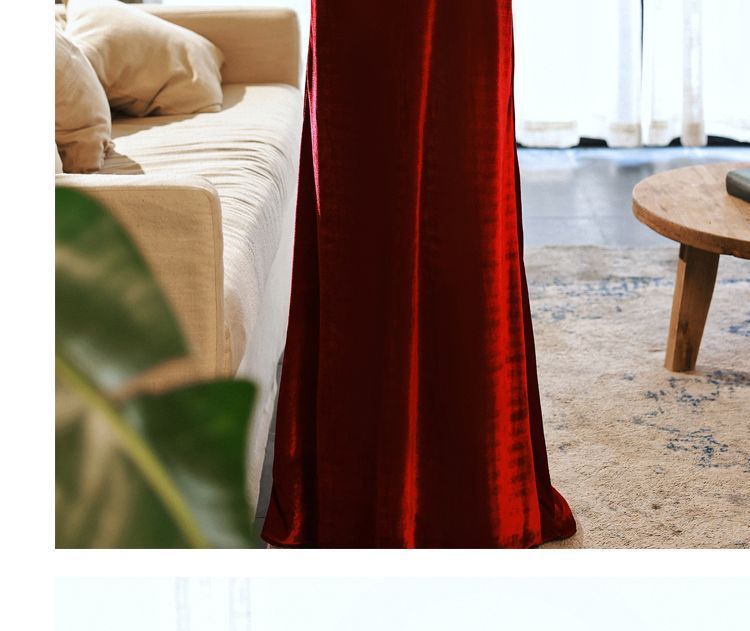 Halter Velvet A-Line Evening Gown