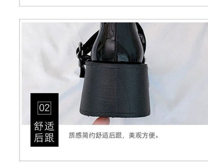 Mary Jane Schuhe mit Plateausohle