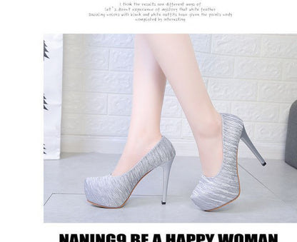 Stiletto Heel Platform Pumps