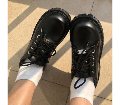 Lace-Up Platform Shoes