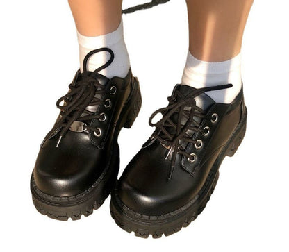 Lace-Up Platform Shoes