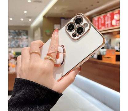 Plain Phone Case With Ring Holder