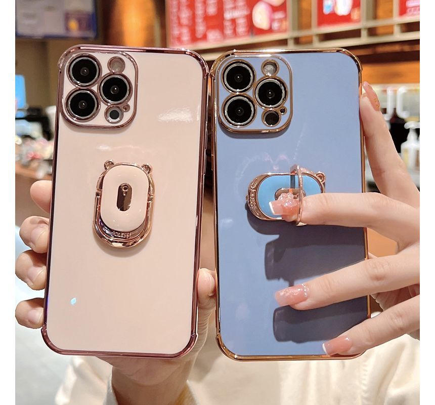 Plain Phone Case With Ring Holder