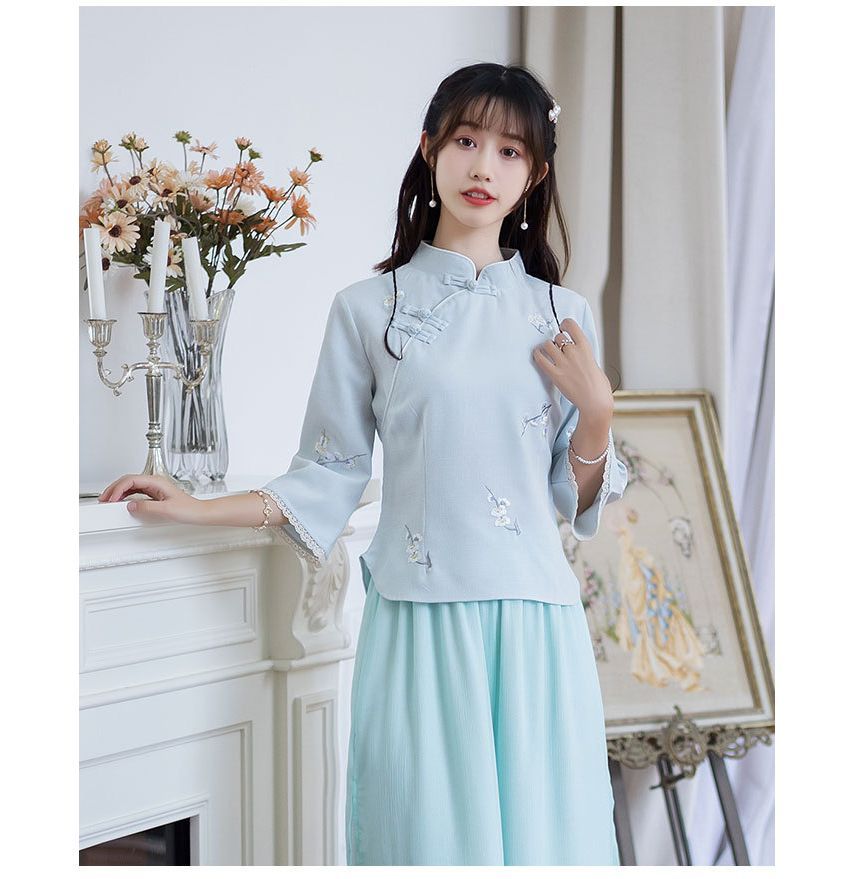 Hanfu Embroidered Top