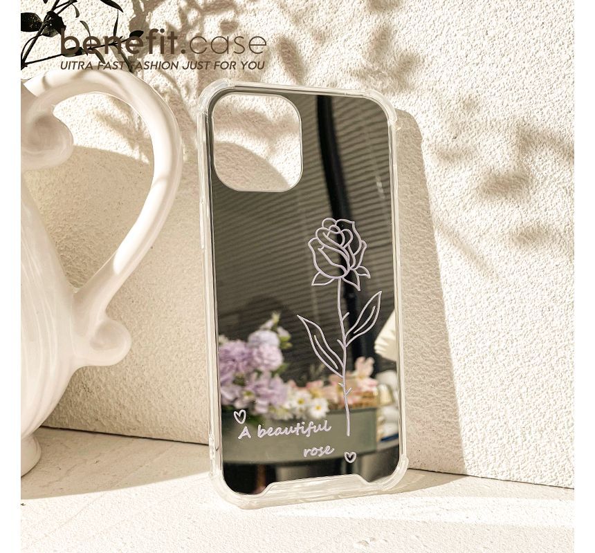 Flower Mirrored Phone Case