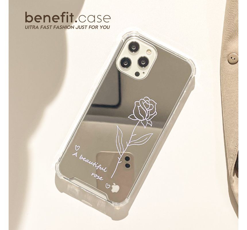 Flower Mirrored Phone Case