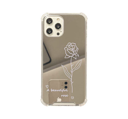 Flower Mirrored Phone Case