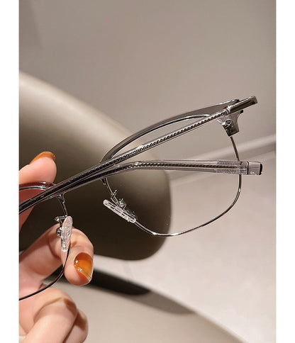 Half Frame Blue Light Blocking Eyeglasses