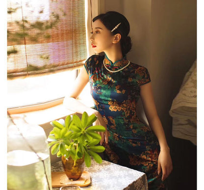 Floral Midi Qipao