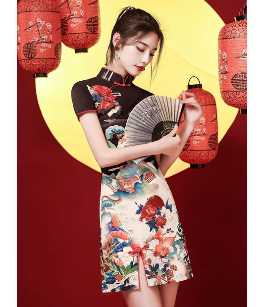 Print Mini Qipao
