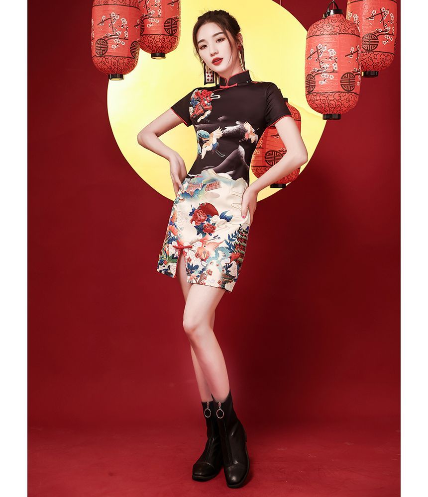 Print Mini Qipao