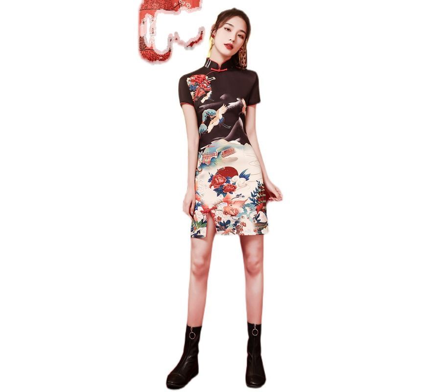 Print Mini Qipao