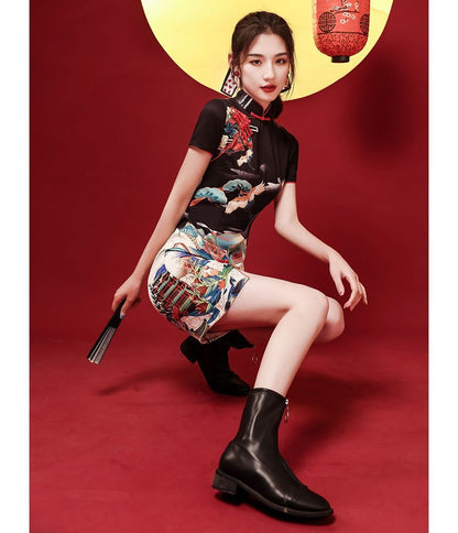 Print Mini Qipao