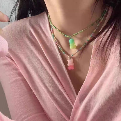 Bear Bead Necklace
