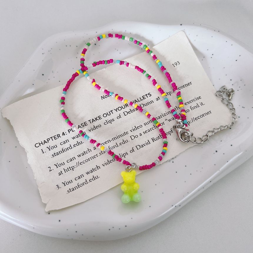 Bear Bead Necklace