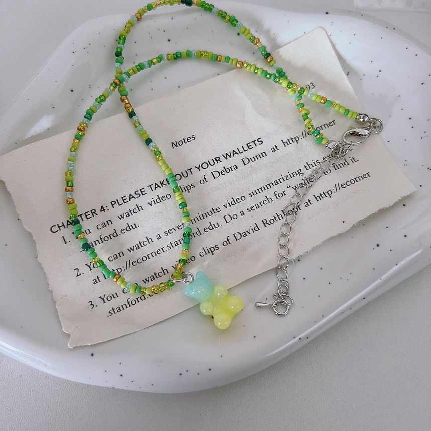 Bear Bead Necklace