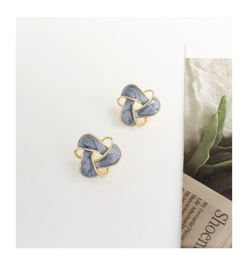 Triangle Ear Stud / Clip On Earring