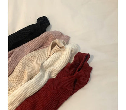 Halter Knit Crop Tank Top