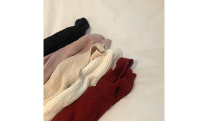 Halter Knit Crop Tank Top