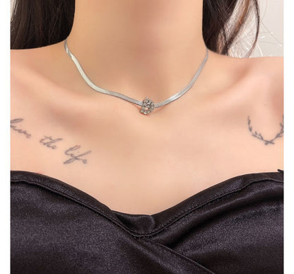 Rhinestone Necklace Choker