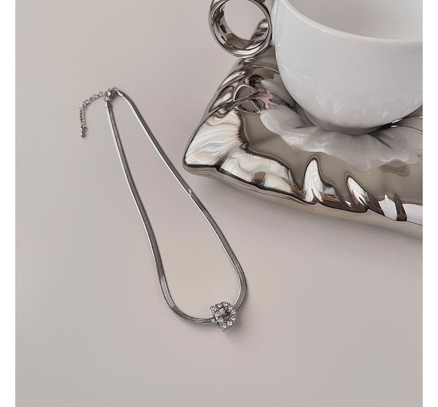 Rhinestone Necklace Choker