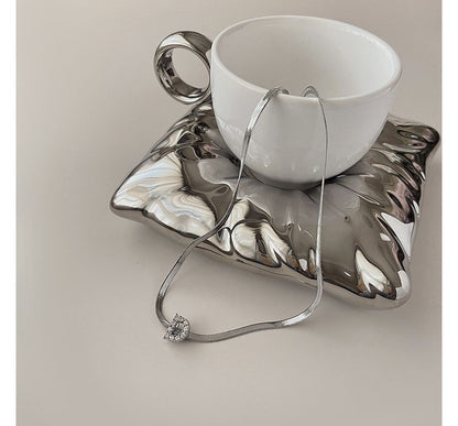 Rhinestone Necklace Choker