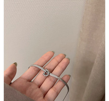 Rhinestone Necklace Choker