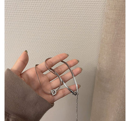 Rhinestone Necklace Choker