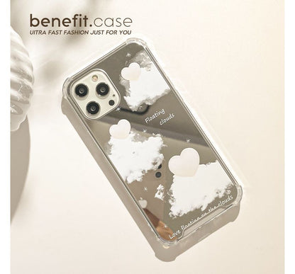 Heart Cloud Mirrored Phone Case