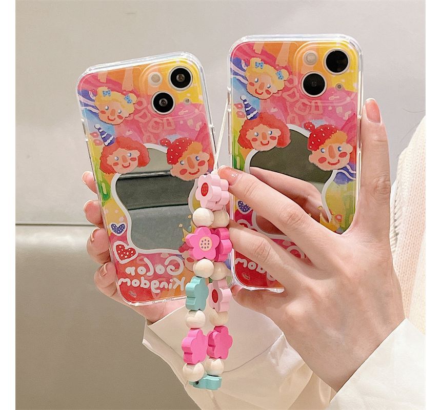 Flower Mirrored Phone Case - iPhone 13 Pro Max / 13 Pro / 13 / 13 mini / 12 Pro Max / 12 Pro / 12 / 12 mini / 11 Pro Max / 11 Pro / 11 / SE / XS Max / XS / XR / X / SE 2 / 8 / 8 Plus / 7 / 7 Plus