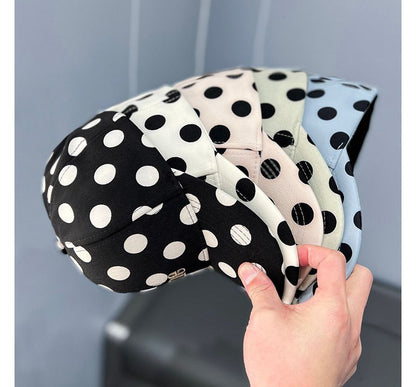 Polka Dot Lettering Embroidered Baseball Cap