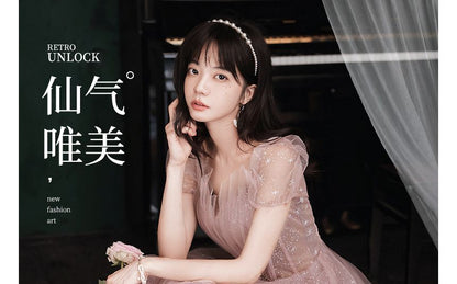 Short-Sleeve Embellished Maxi Prom Dress (Various Designs)