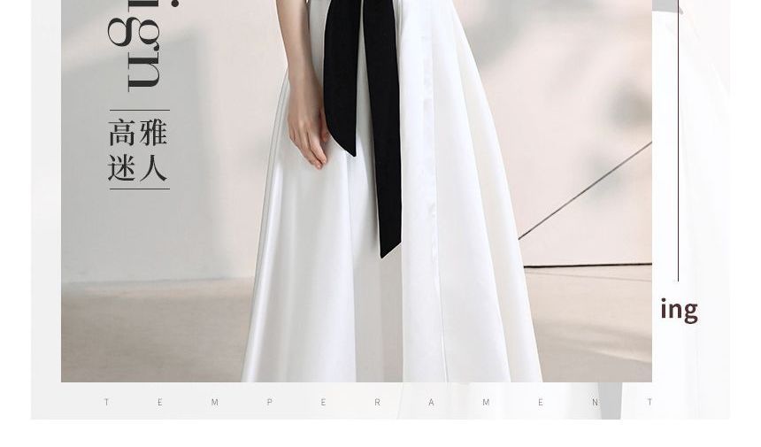 Strapless Two-Tone A-Line Cocktail Dress (Various Designs)