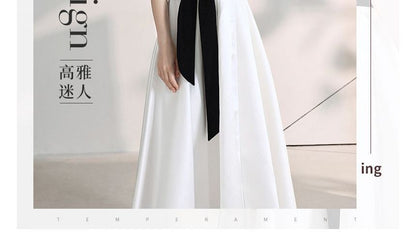 Strapless Two-Tone A-Line Cocktail Dress (Various Designs)