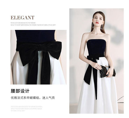 Strapless Two-Tone A-Line Cocktail Dress (Various Designs)